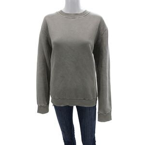 David Naman Unisex Pullover Sweatshirt Gray Crew Neck Designer Size XL